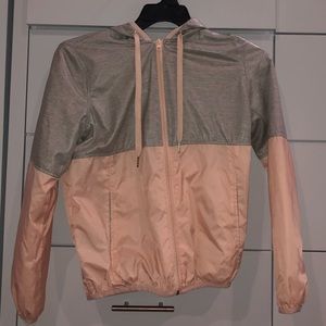 Pink & Grey Windbreaker